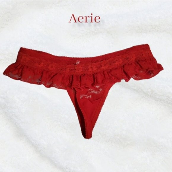 BUNDLE Aerie Flutter Lace Lengerie Thongs- XS - Picture 3 of 9